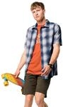 Jack Wolfskin Herren Hot Chili Hemd, night blue checks, M