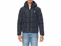 Superdry Mens Hooded Sports Puffer Jacket, Eclipse Navy, XXL