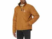 Carhartt Men's Rain Defender Relaxed Fit Lightweight Insulated Gilliam Jacket, Brown,