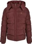Urban Classics Herren Hooded Puffer Jacket with Quilted Interior Jacke, Cherry,...