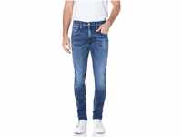 Replay Herren Jeans Anbass Slim-Fit Hyperflex White Shades mit Stretch, Blau...