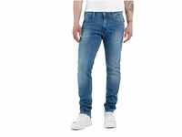 Replay Herren Jeans Anbass Slim-Fit mit Comfort Stretch, Medium Blue 009 (Blau), 28W