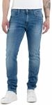 Replay Herren Jeans Anbass Slim-Fit mit Comfort Stretch, Medium Blue 009 (Blau), 28W