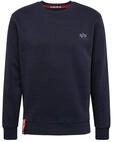 Alpha Industries Basic Sweater Small Logo Sweatshirt f&uuml;r Herren Rep.Blue
