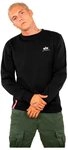 Alpha Industries Basic Sweater Small Logo Sweatshirt f&uuml;r Herren Black