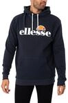 Ellesse Mens SL Gottero OH Hoody Sweatshirt, Navy, MED