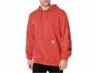 Carhartt Loose Fit Midweight Logo Sleeve Graphic Sweatshirt,Currant Heather,M
