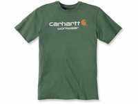 Carhartt T-Shirt mit Logo 101214.333.S003, grün, Größe S