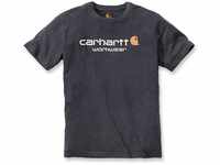 Carhartt T-Shirt mit Logo 101214.026.S004, Größe S, dunkelgrau-meliert