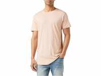 Urban Classics Herren Shaped Long Tee T-Shirt, Rose (Helle Rose 838), XL