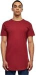 Urban Classics Herren Geformtes langes T-Shirt, Burgundy, XL