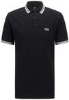 BOSS Hugo Herren Paddy' Polohemd, Black001, M EU