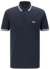 BOSS Herren Paddy Poloshirt aus Baumwoll-Piqu&eacute; mit Streifen an Kragen und