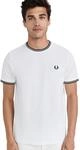 Fred Perry Herren M1588-100 T-Shirt (1er Pack)