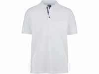 OLYMP Herren Polo Shirt Kurzarm Casual Polo,Einfarbig,modern fit,Weiß 00,XXL