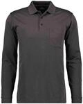 Ragman Herren-Poloshirt, Anthrazit, M