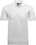 RAGMAN Herren RAGMAN Kurzarm Softknit Poloshirt 3X-Large, Weiss-006