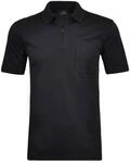 RAGMAN Herren RAGMAN Kurzarm Poloshirt, Schwarz, M
