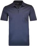 RAGMAN Herren RAGMAN Kurzarm Poloshirt, Marine, Gr. L