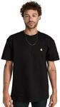CARHARTT WIP Chase Herren-T-Shirt, kurz&auml;rmelig, Schwarz/Gold, Klein