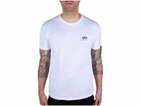 Alpha Industries Herren Backprint Print T-Shirt, White/Black Camo, XXL