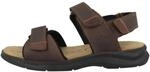 Clarks Herren Hapsford Creek Fischersandale, Braunes Getrommeltes Leder, 46 EU