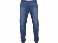 Urban Classics Herren Knitted Denim Jogpants Sporthose, Blau (Blue Washed 799),...