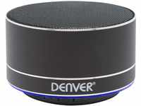 Denver BTS-32BLACK Tragbarer Stereo-Lautsprecher 3W Schwarz Tragbarer Lautsprecher -