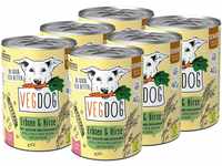 VEGDOG Senior veganes Nassfutter für ältere Hunde ab 7 Jahren mit Erbsen und...