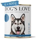 DOG'S LOVE Classic Fisch, 6er-Pack (6 x 800g)