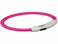 Trixie Flash Leuchtring USB M - L (45 cm/ø 7 mm) pink