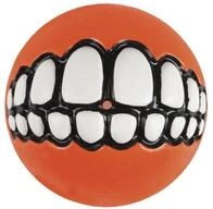 Rogz Grinz Hundespielzeug, Ballform, 4,9 cm, Orange