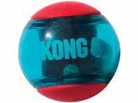 KONG -Squeezz Action Ball, Rot – Interaktives, Quietschendes...