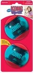 Kong &ndash; Squeezz Action Ball, Rot &ndash; Interaktives, Quietschendes Apportierspielzeug