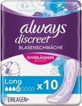 Always Discreet Inkontinenzeinlagen Long (10 Binden) diskreter Schutz & hohe