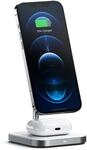 SATECHI Aluminium 2-in-1 Magnetischer Kabelloser Wireless Ladest&auml;nder, f&uuml;r iPhone