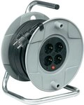 Brennenstuhl 1099160001 Kabeltrommel 50 m mit Schutzkontaktstecker schwarz