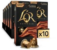 L'OR Kaffeekapseln Espresso Colombia, 100 Nespresso&reg;* kompatible Kapseln, 10er Pack,