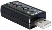 USB Sound Adapter 7.1 - DeLock -Virtual 7.1 Sound - Xear 3D Sound - mit