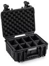 B&W Transportkoffer Outdoor - Typ 3000 Schwarz - mit variabler Facheinteilung -