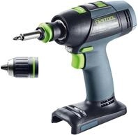 Festool Akku-Bohrschrauber T 18+3-Basic (mit Werkzeugfutter, Magnet-Bithalter,