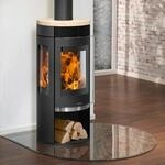 Oranier 5794 42 Rota TRE 2.0 Kaminofen Stahl Schwarz mit Sandstein-Abdeckplatte/A