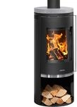 Justus 5686 11 Faro 2.0 Kaminofen Stahl Schwarz mit Speckstein-Abdeckplatte/A+