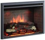 BALDERIA Calida 30" Elektrokamin - Elektrischer Einbaukamin mit 3D-Flammeneffekt 