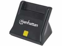 Manhattan 102025 USB-Smartcard-/Sim-Kartenlesegerät mit Standfuß USB 2.0 Typ