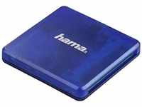 Hama Multi-Kartenleser USB-2.0, SD/microSD/CF, blau