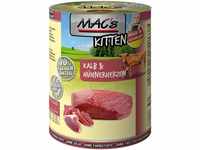 Mac's Katzenfutter getreidefrei Kitten Kalb & Hühnerherzen,6x400 g
