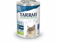 YARRAH Bio Katzenfutter Pate mit Fisch 400 g, 12er Pack (12 x 400 g)