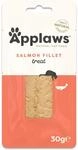 Applaws Natural Cat Treats, Ganzer Lachs Loin Katzensnack, 30g Beutel (Packung mit 12