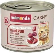 animonda Carny Katzen Nassfutter Single Protein Rind Pur (6 x 200g), Katzenfutter